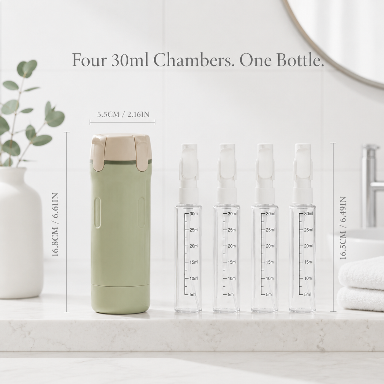 Flow™ 4-in-1 Travel Dispenser
